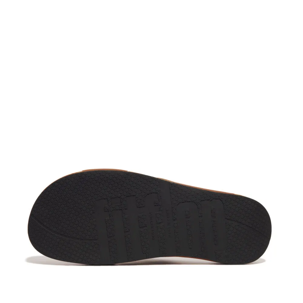 รองเท้าแตะ ผู้ชาย รุ่น iQUSHION MEN'S LEATHER CROSS SLIDES