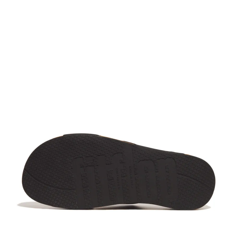 รองเท้าแตะ ผู้ชาย รุ่น iQUSHION MEN'S LEATHER CROSS SLIDES