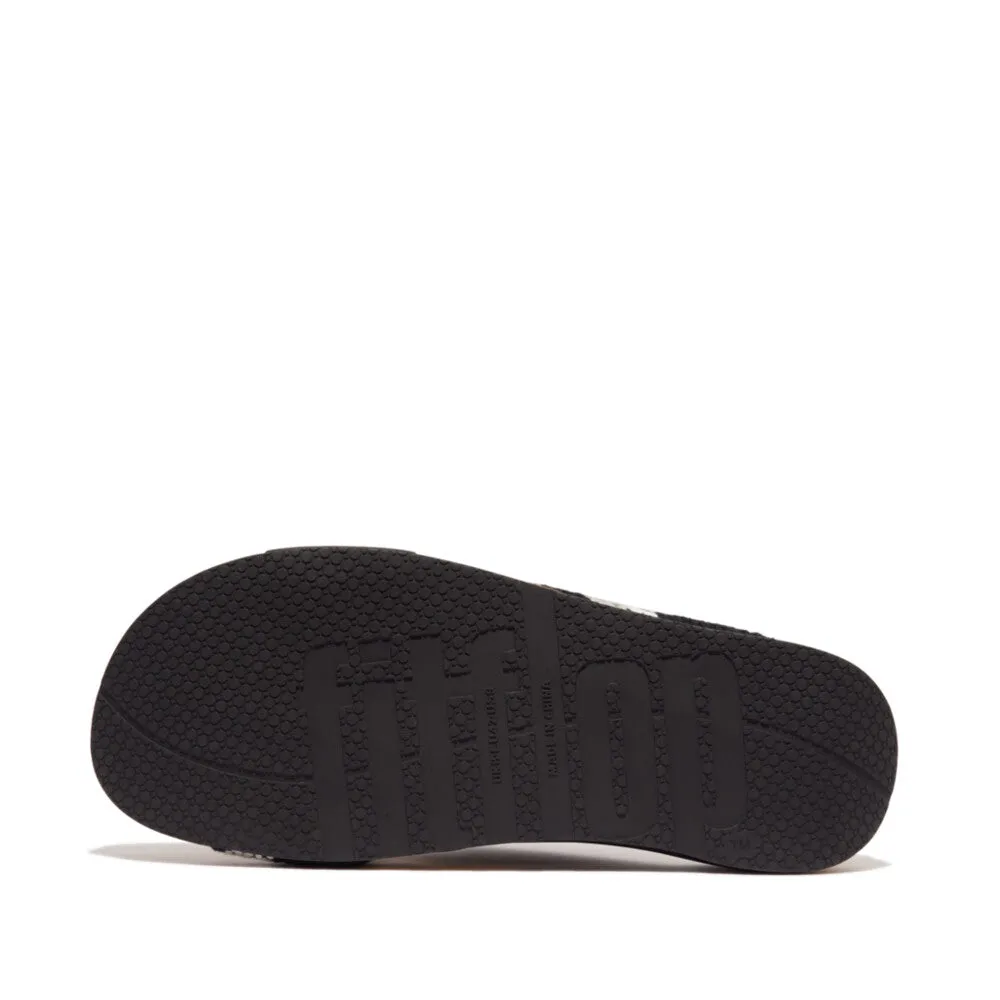 รองเท้าแตะ ผู้ชาย รุ่น iQUSHION MEN'S STRIPE-WEBBING/LEATHER CROSS SLIDES