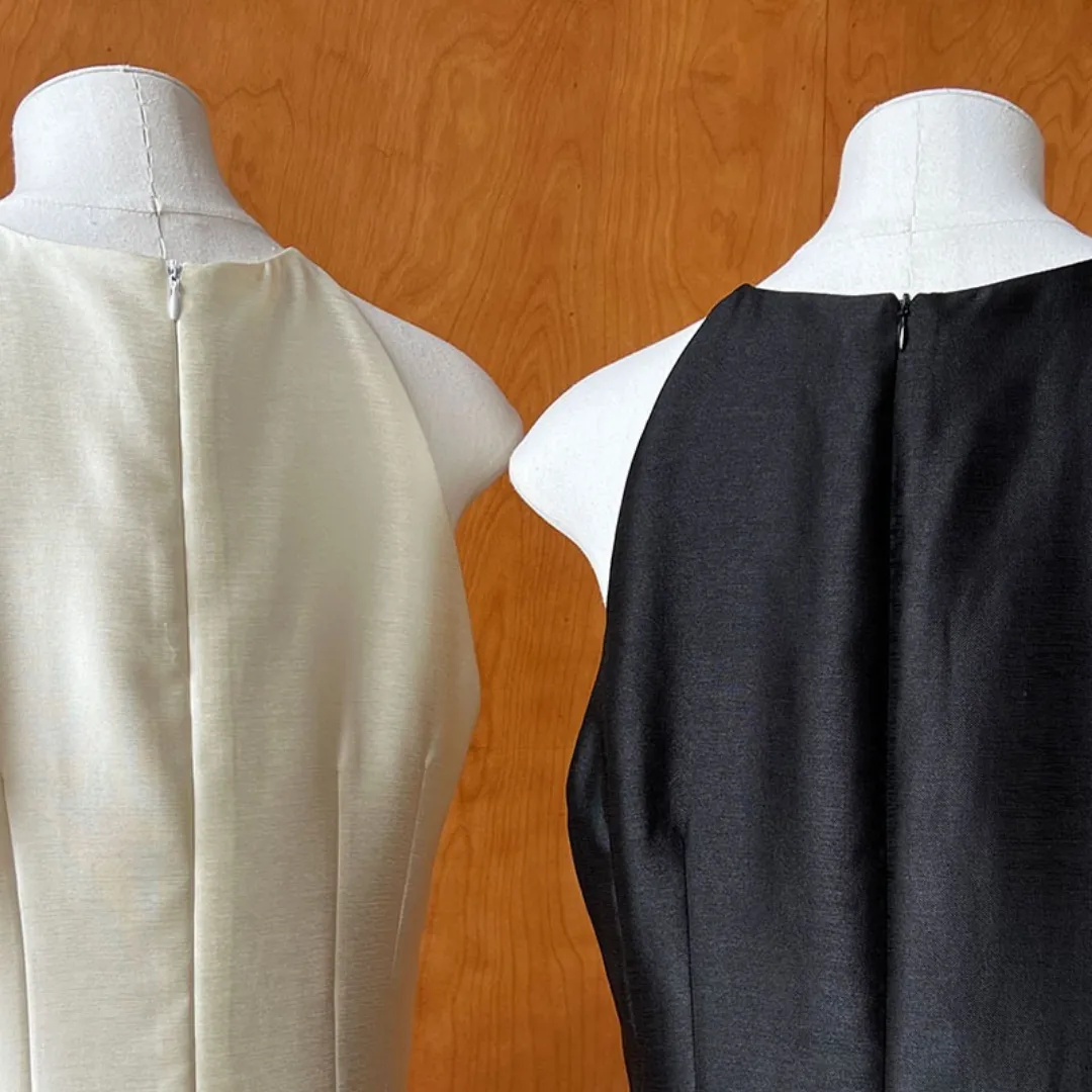 珍珠光感法式仿绸缎挂脖鱼尾裙 Pearl Sheen French Satin-Effect Halter Neck Mermaid Dress