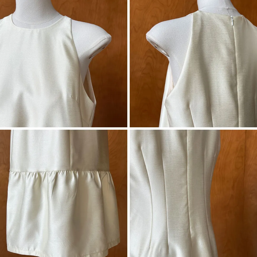 珍珠光感法式仿绸缎挂脖鱼尾裙 Pearl Sheen French Satin-Effect Halter Neck Mermaid Dress
