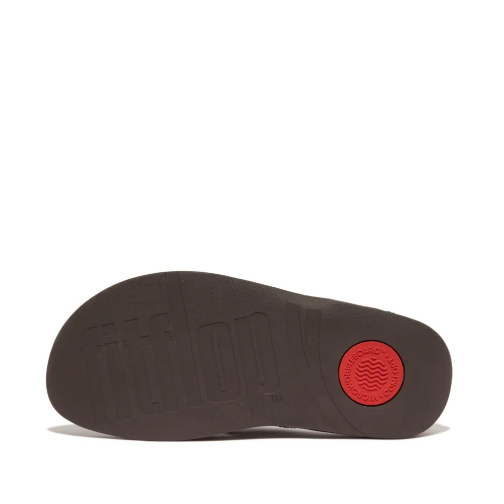 รองเท้าแตะแบบหูหนีบ ผู้ชาย รุ่น SURFER MEN'S WEBBING/LEATHER TOE-POST SANDALS