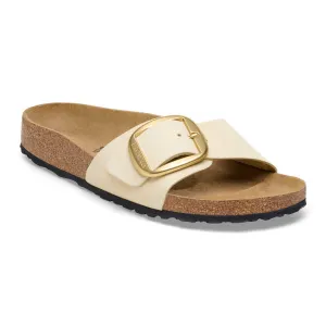 1026604 Madrid Big Buckle Nubuck Leather Ecru