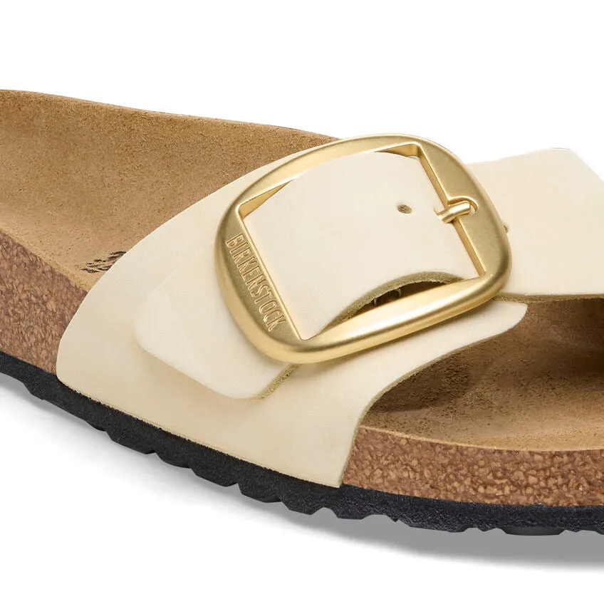 1026604 Madrid Big Buckle Nubuck Leather Ecru