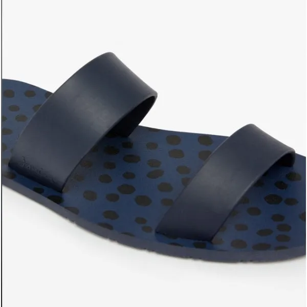 ARA Ladies Recycled Rubber Mule Sandals French Navy
