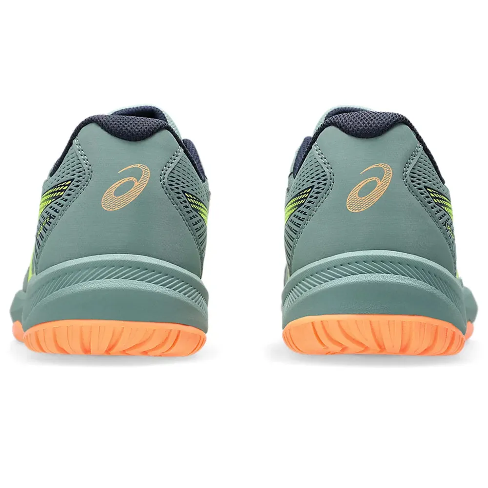 ASICS Men's Upcourt 6 Badminton Shoe (Celadon/Safety Yellow)