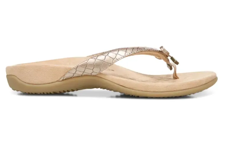 Bella Metallic Croc Sandal | Chic, Supportive, and Effortlessly Stylish