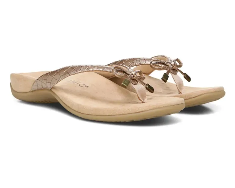 Bella Metallic Croc Sandal | Chic, Supportive, and Effortlessly Stylish