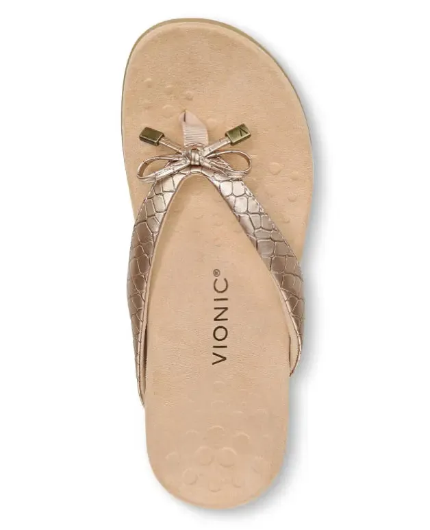 Bella Metallic Croc Sandal | Chic, Supportive, and Effortlessly Stylish