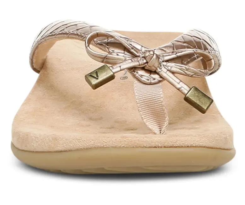 Bella Metallic Croc Sandal | Chic, Supportive, and Effortlessly Stylish