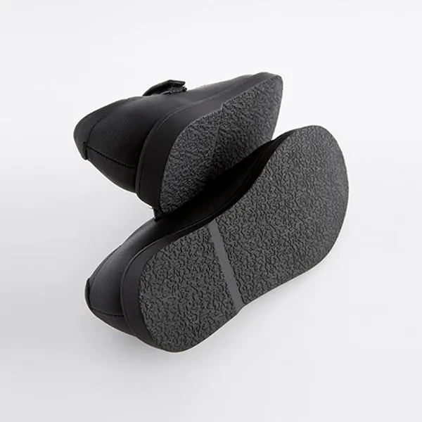Black School Mary Jane Crepe Sole Shoes (Older Girls)