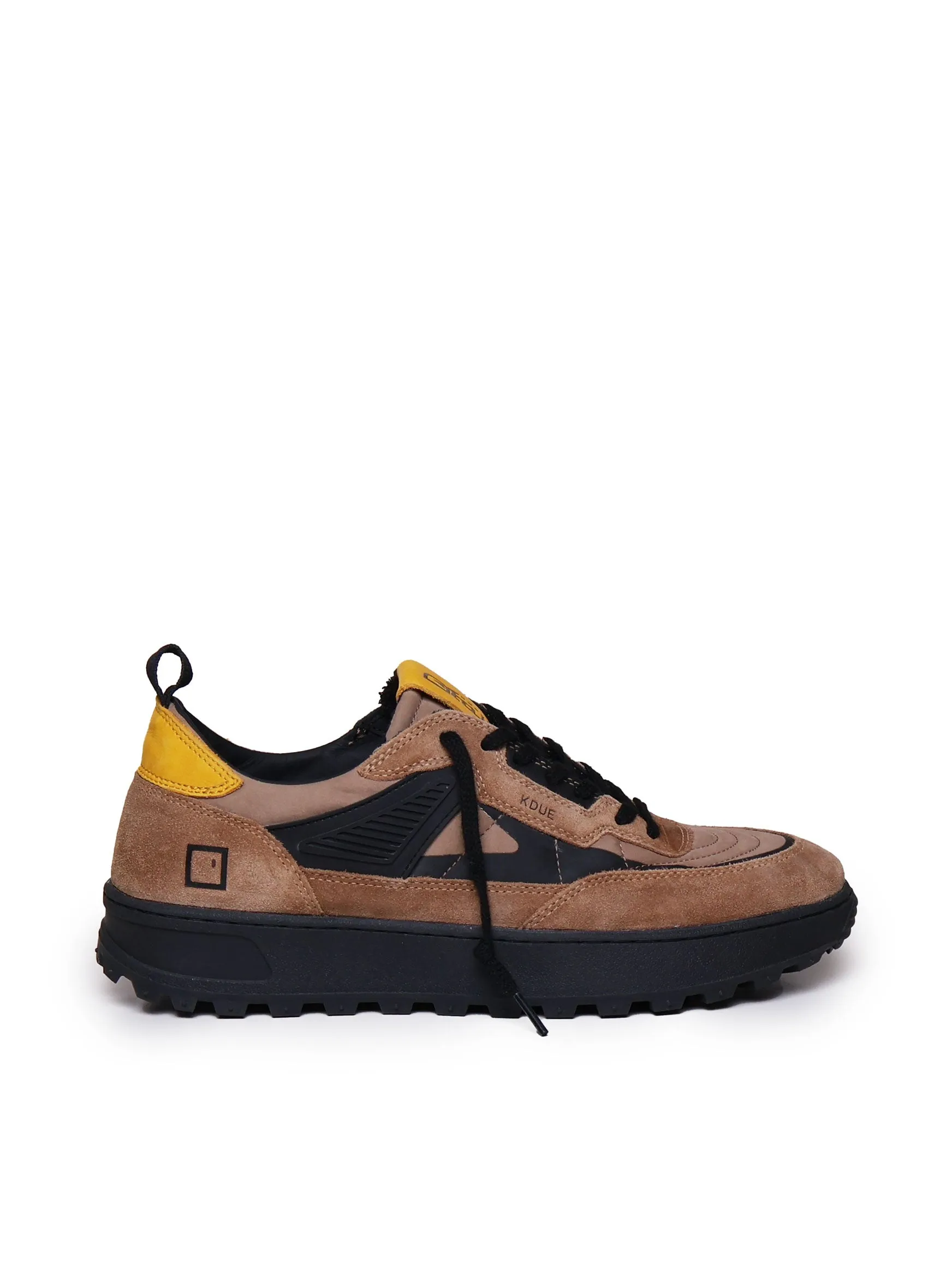 Brown and Black Suede Rubber Sneakers