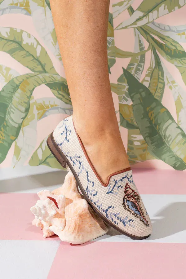 BY PAIGE - NEEDLEPOINT LOAFER IN SHELL