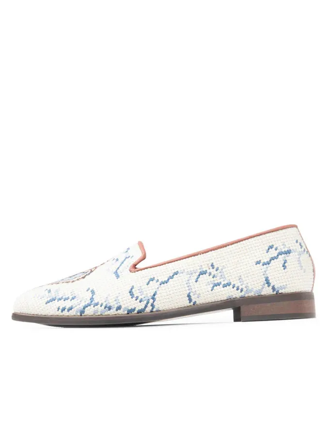 BY PAIGE - NEEDLEPOINT LOAFER IN SHELL