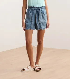 Cassie Shorts - Blue Acid Wash
