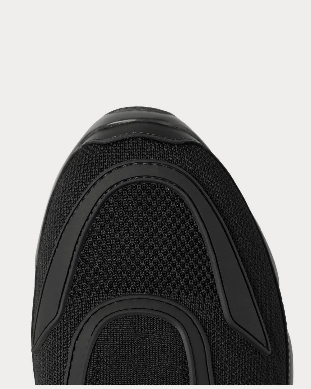 Cloudbust Mesh, Rubber and Leather  Black low top sneakers