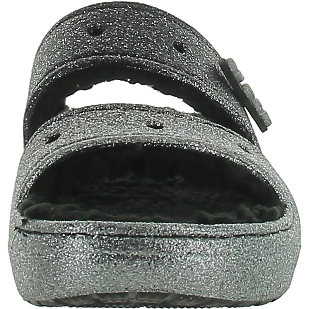 Crocs Womens Classic Cozzzy Glitter  Slide Sandals