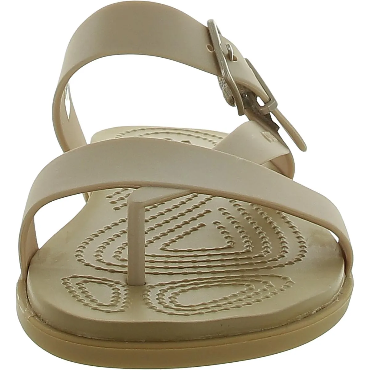 Crocs Womens Tulu Metallic Slip On Strappy Strappy Sandals