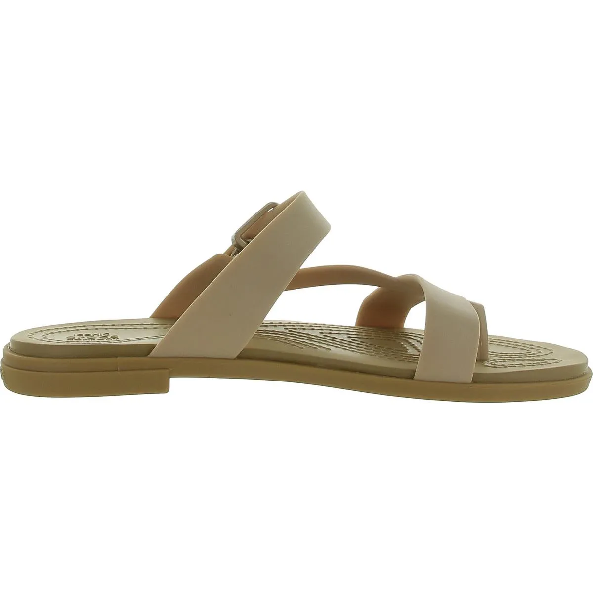 Crocs Womens Tulu Metallic Slip On Strappy Strappy Sandals