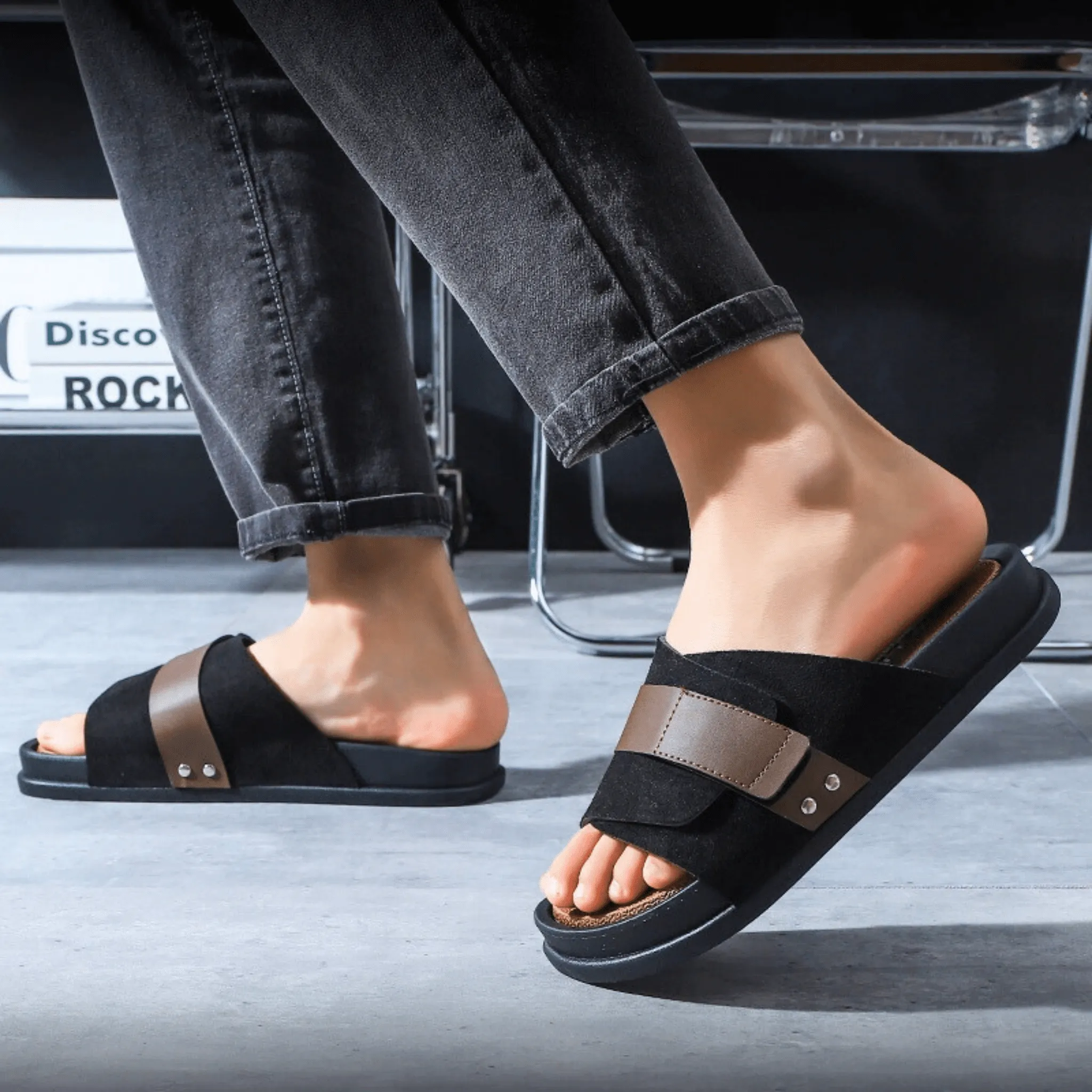 Daniel Suede Slip-On Sandals