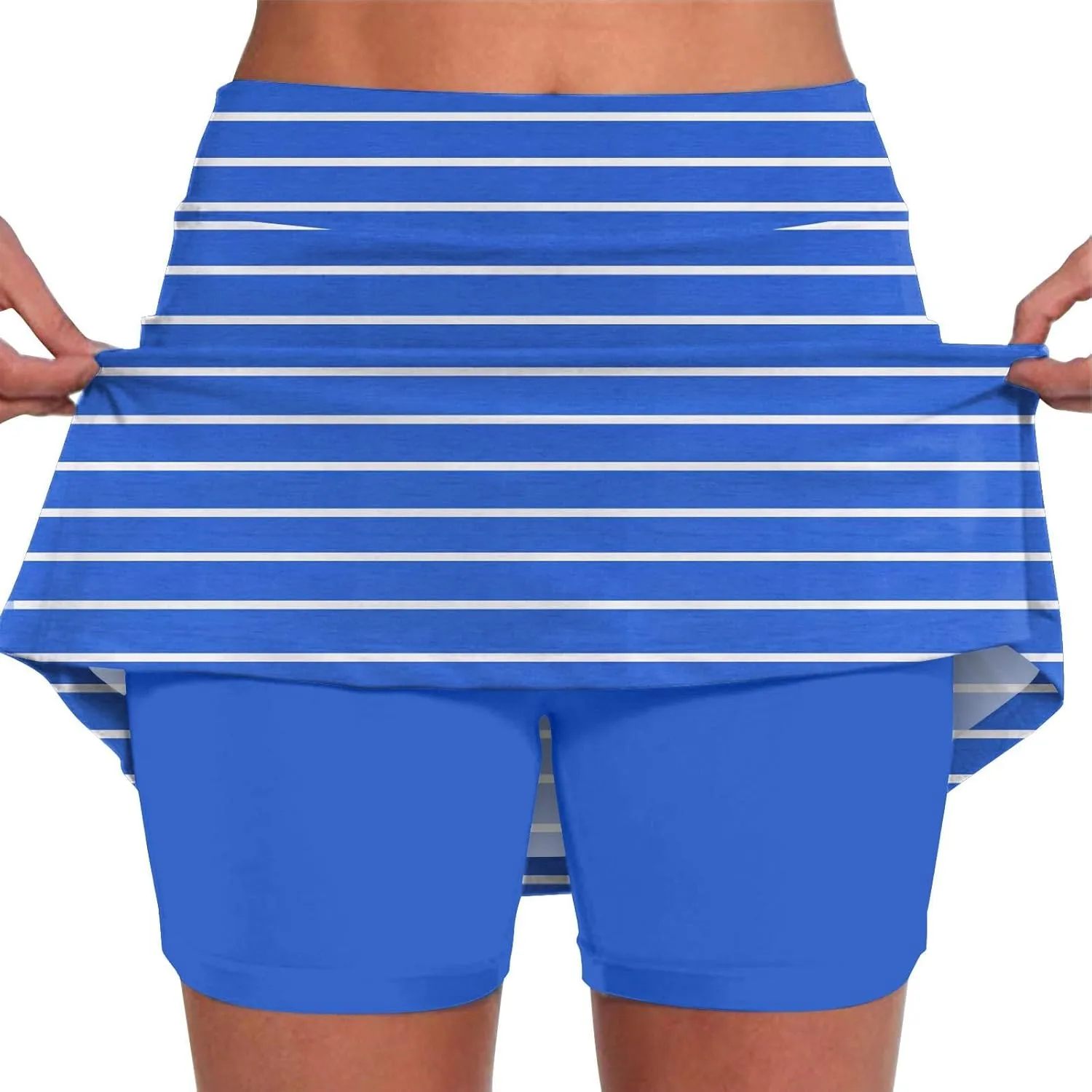 Elastic Yoga Skirt for Women Waist Culottes Short Skirts Skinny Pants Mid Waist Tennis Skirts Skorts for Women with