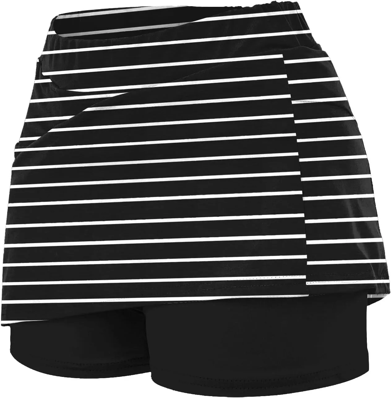 Elastic Yoga Skirt for Women Waist Culottes Short Skirts Skinny Pants Mid Waist Tennis Skirts Skorts for Women with