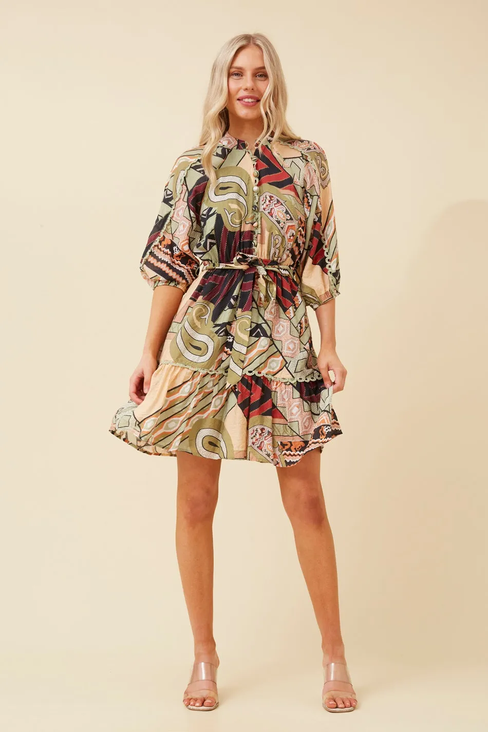 ERIS ABSTRACT PRINT DRESS