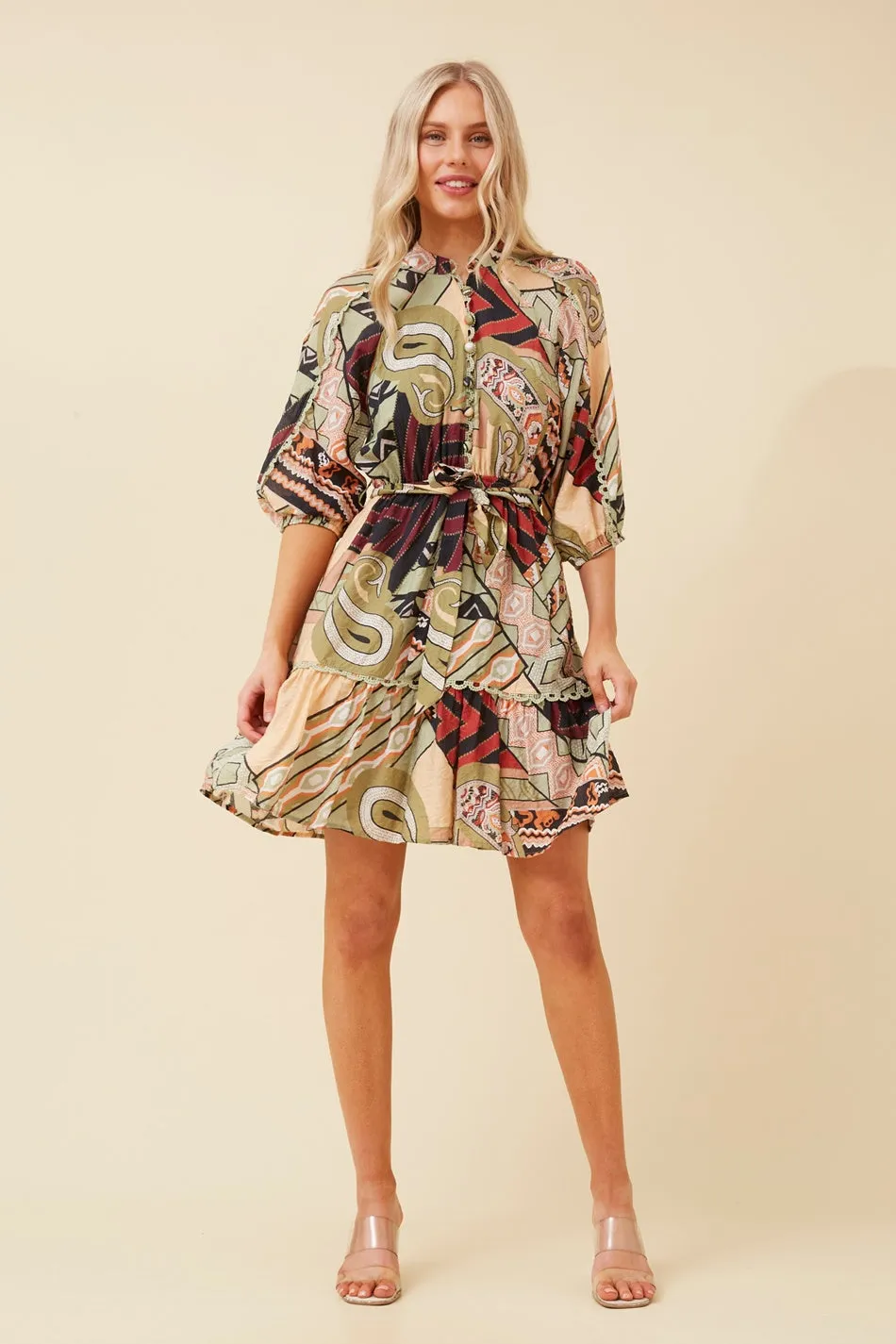 ERIS ABSTRACT PRINT DRESS