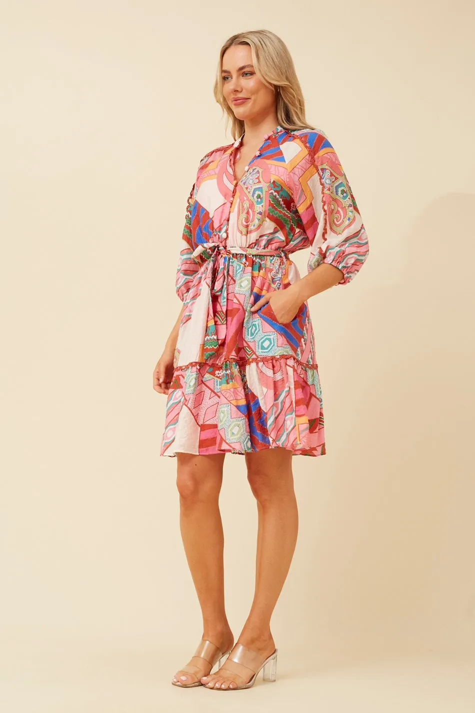 ERIS ABSTRACT PRINT DRESS