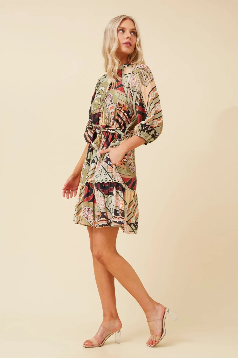 ERIS ABSTRACT PRINT DRESS