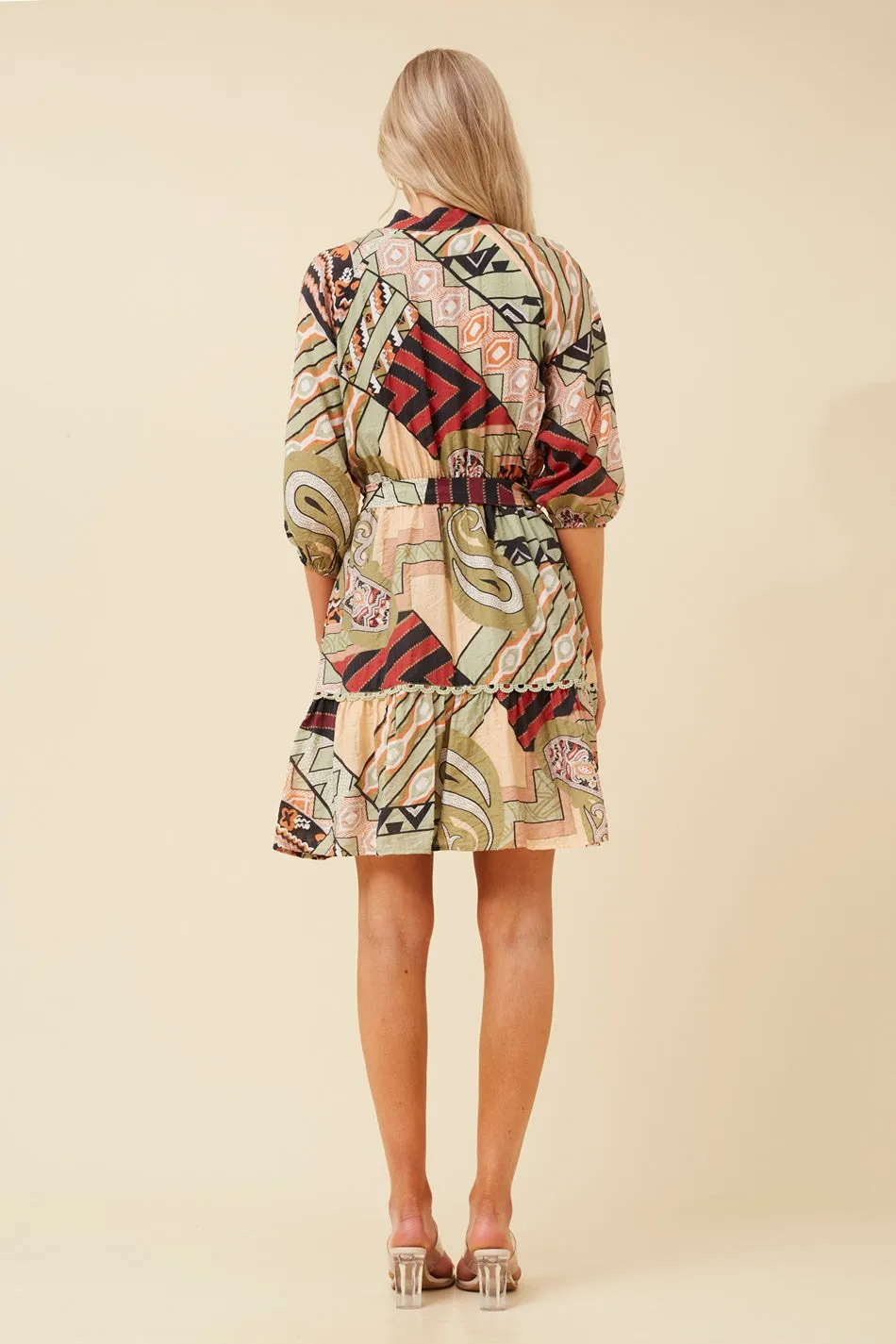 ERIS ABSTRACT PRINT DRESS