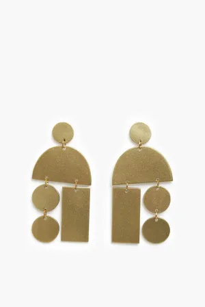 Gold Metallic Mobile Earrings