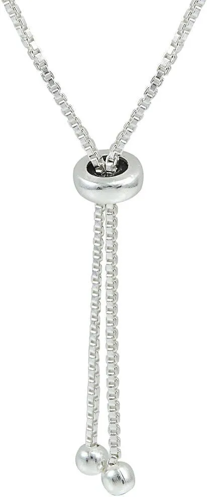 Hoops & Loops Sterling Silver Open Heart Polished Adjustable Bracelet
