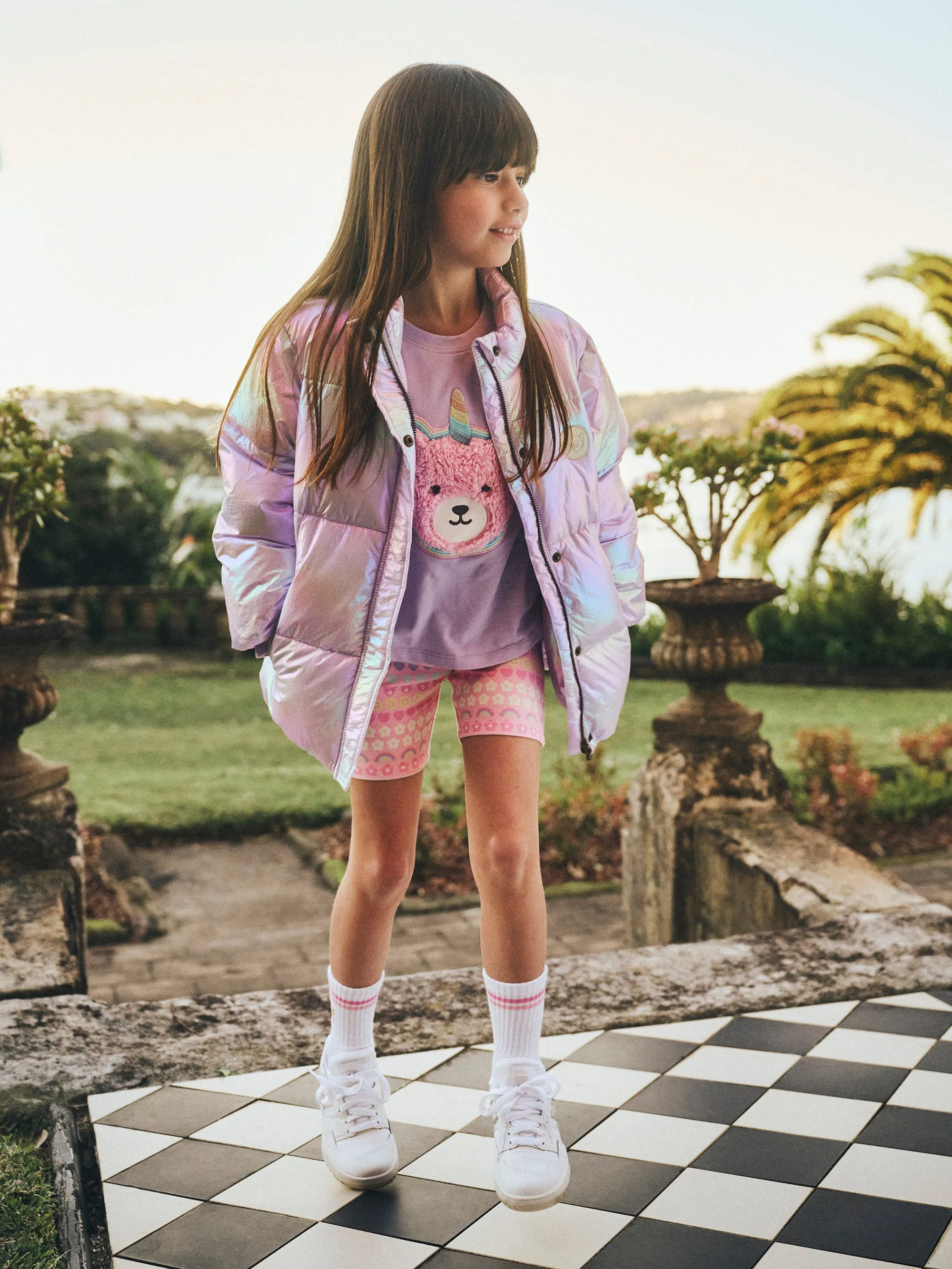 Huxbaby Emoji Rainbow Bike Short