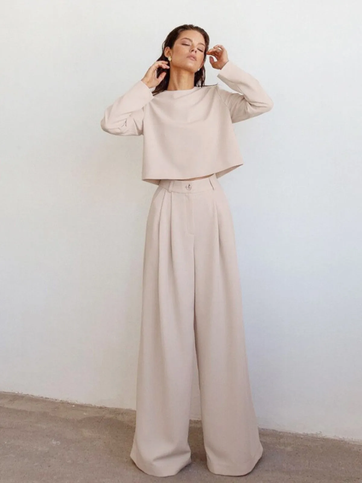 Josie Plain Two-Piece Palaz Set
