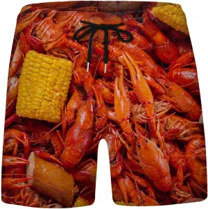 Linen Drawstring Shorts Sports 3D Plus Summer Beach Size Dinosaur Shorts Men's Pants Line Shorts Men Quick Dry Swim