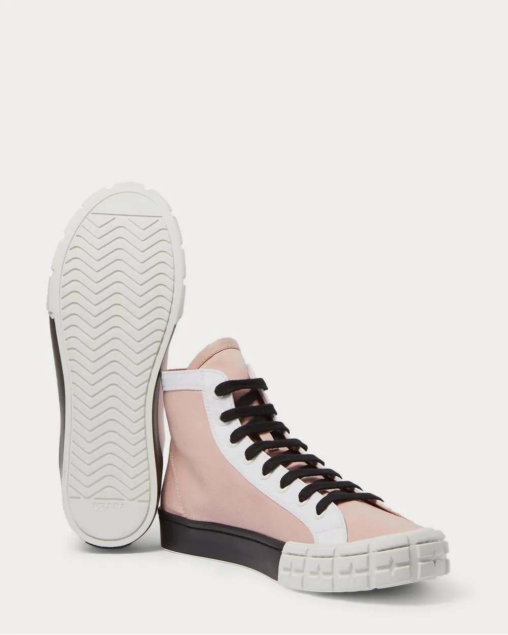Logo-Print Canvas High-Top  Pink high top sneakers