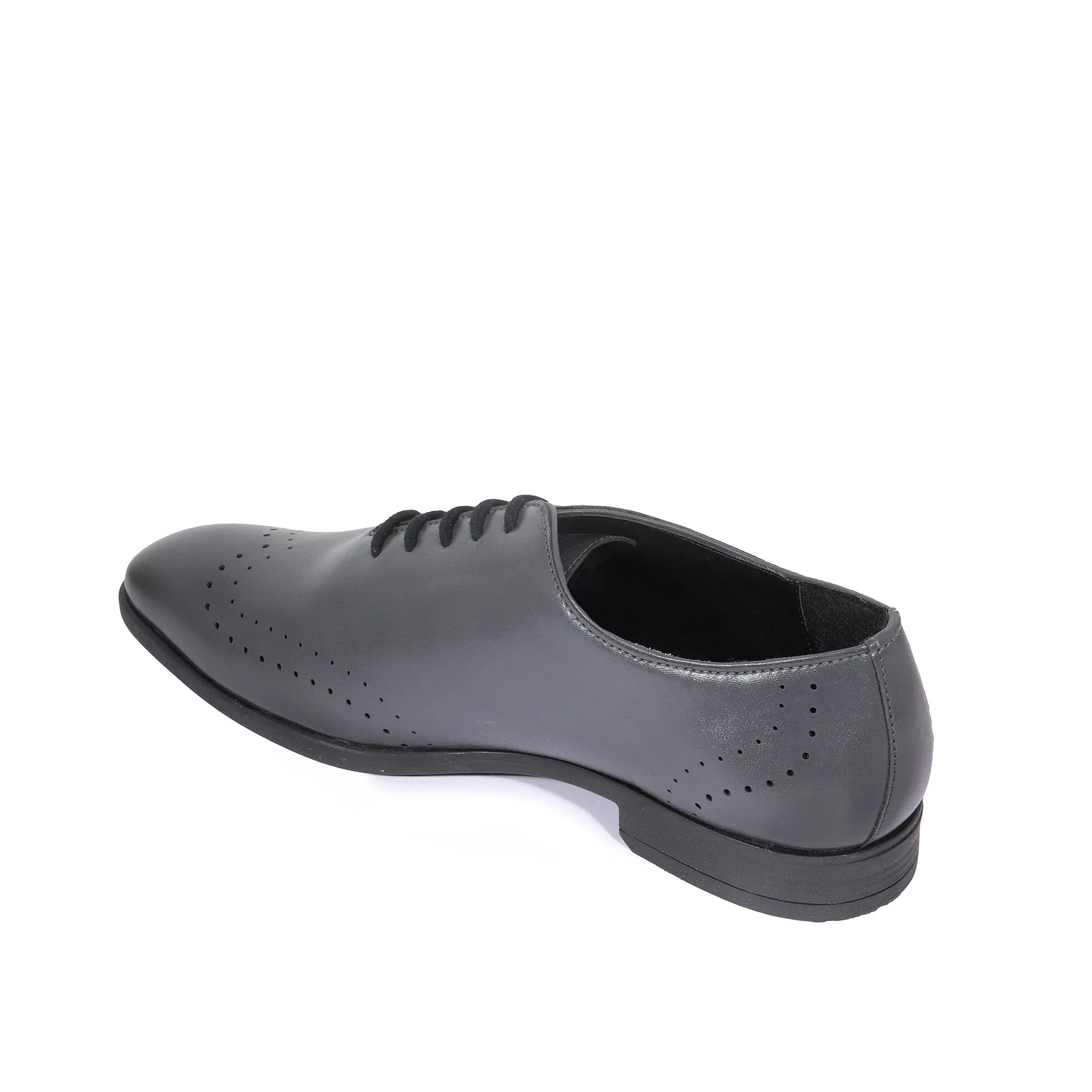 Luca Grey Wholecut Oxfords