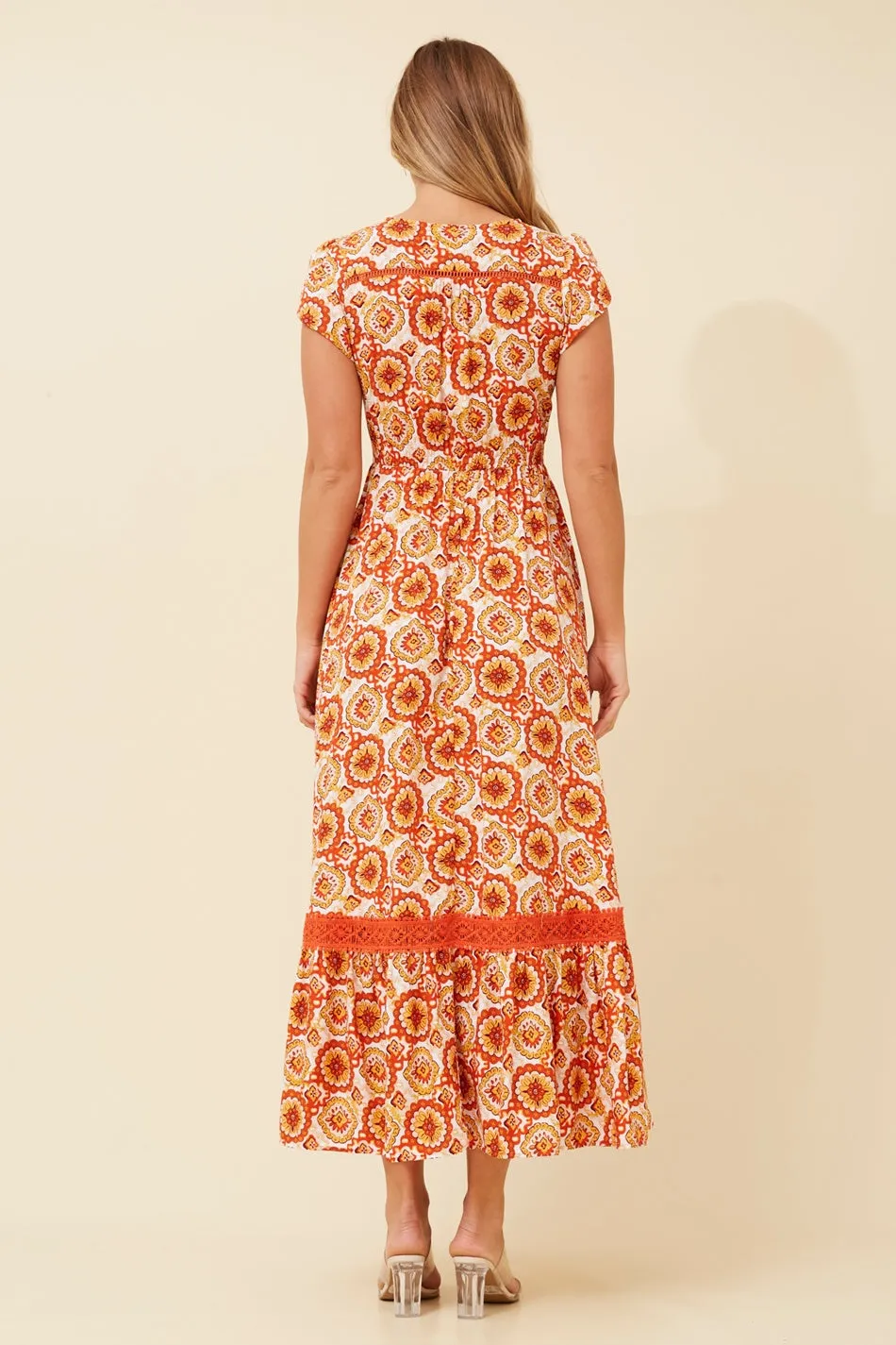 MOROCCO FLORAL MAXI DRESS