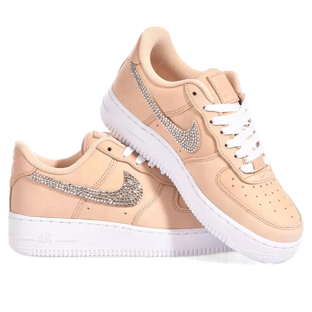 Nike Air Force 1 Swarovski Cream (Custom Sneaker)