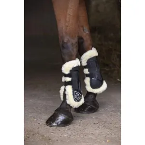Norton XTR Fleece Velcro Tendon Boots Black