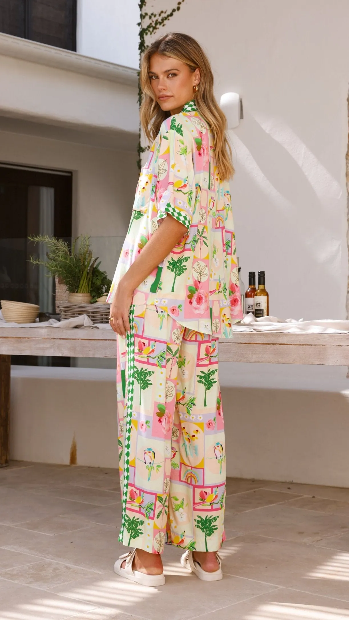 Nylah Shirt - Rose Print