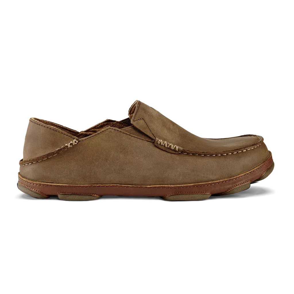 Olukai Moloa Leather Slip-On Shoes Men's