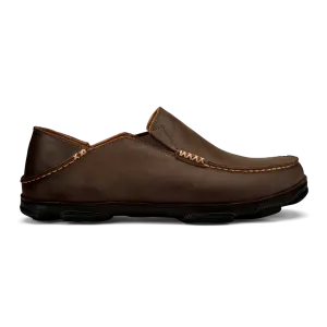 Olukai Moloa Leather Slip-On Shoes Men's