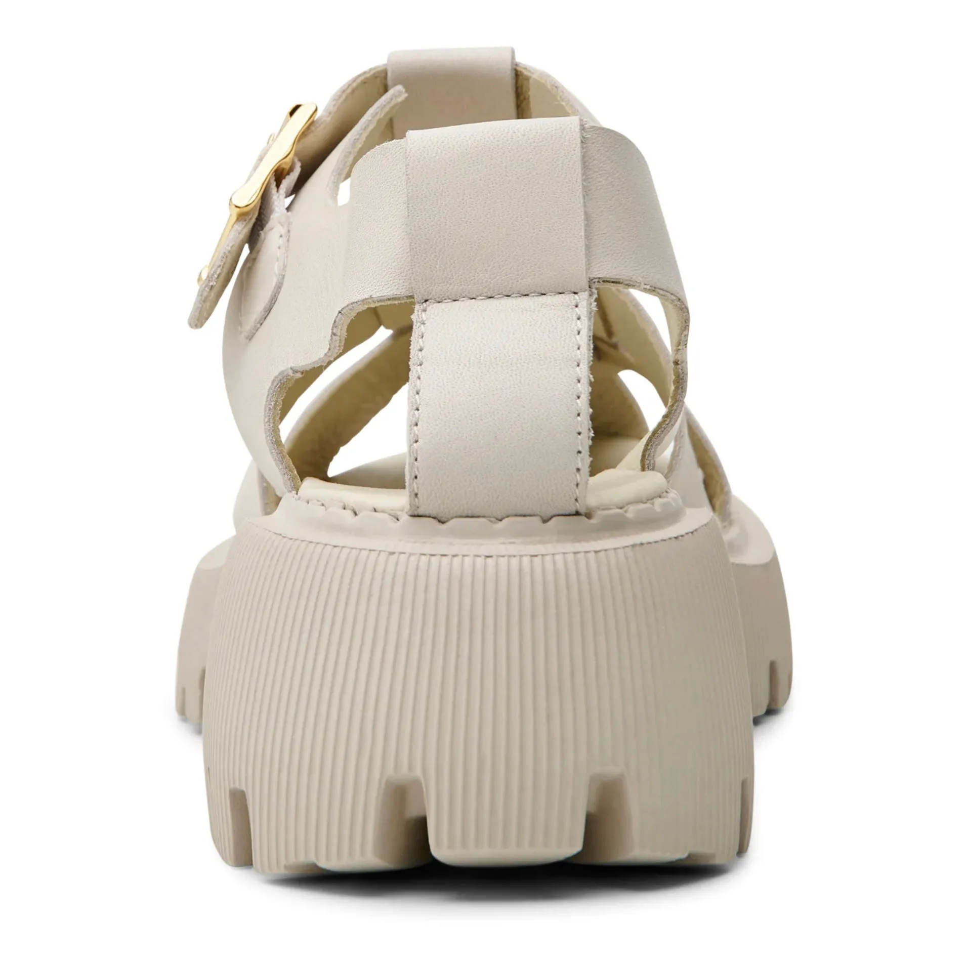 Posey Fisherman Off White Leather Sandal