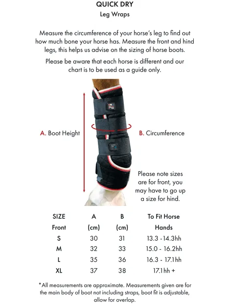 Premiere Equine Quick Dry Horse Leg Wraps