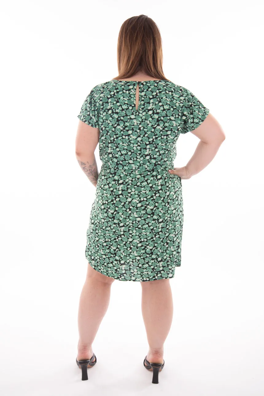 Robe genou imprimé foral | 2 couleurs