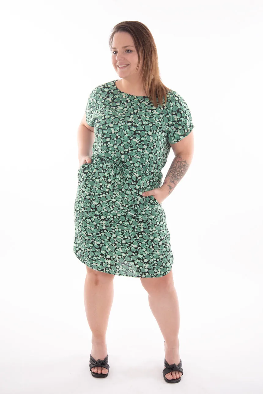 Robe genou imprimé foral | 2 couleurs