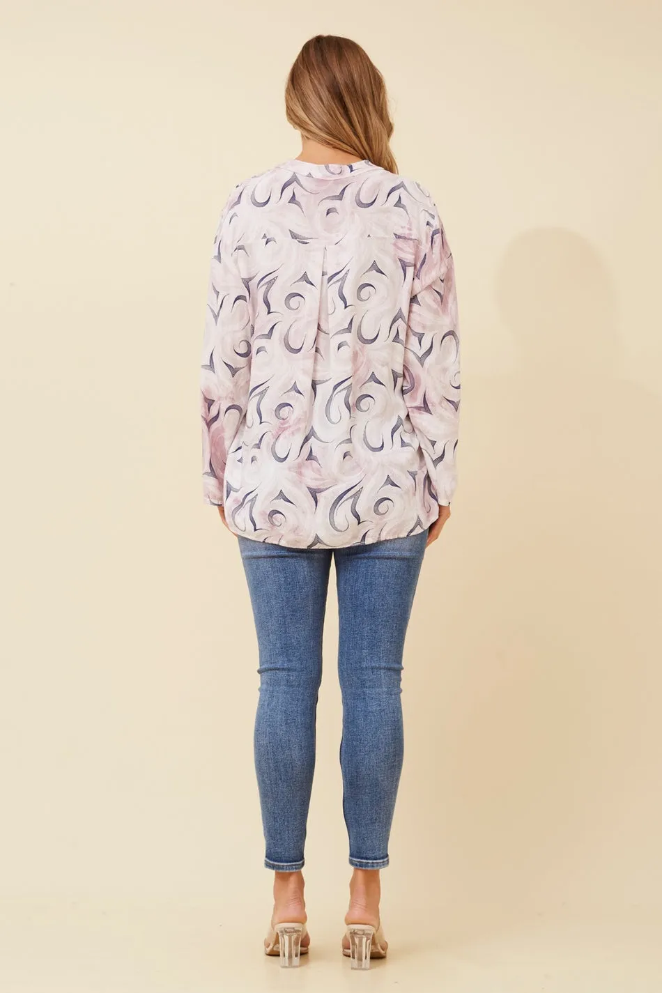 ROSETTA ABSTRACT PRINT TOP