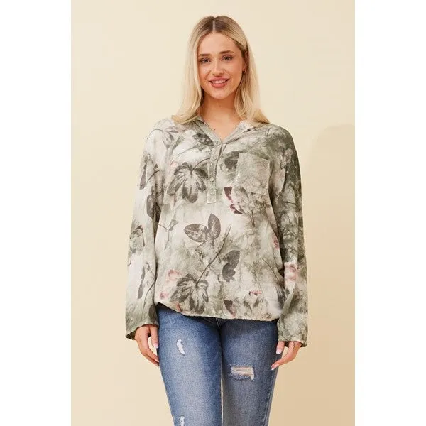 ROSETTA LEAF PRINT TOP